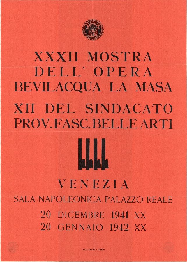 1930-1944: le mostre del Sindacato fascista di Belle arti